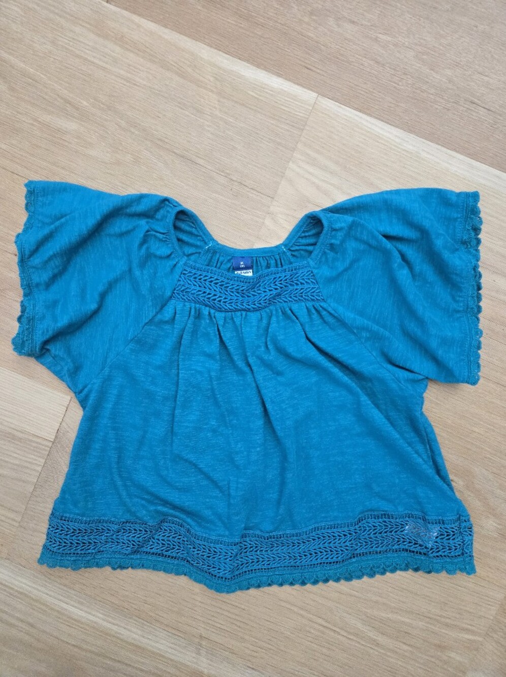 Old Navy Crochet Trim Girls Top